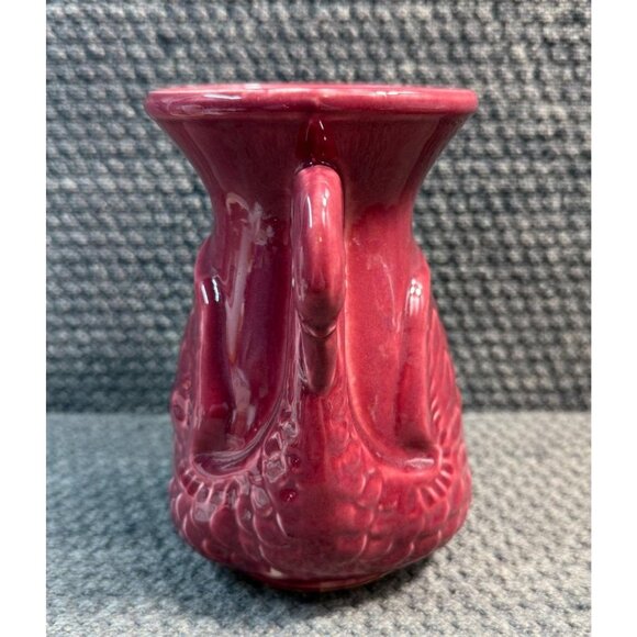 Shawnee Burgundy Swan Art Pottery 6" Vase or Planter 806 Original USA - Picture 9 of 9